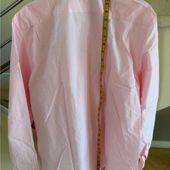 Lacoste Pink Gingham Button-Down Shirt - Picture 10 of 16
